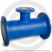 Тройник фланцевый ТФ Ду 150-100 (L=500-200) ВЧШГ с ЦПП цинк+AL ГОСТ ISO 2531-2012