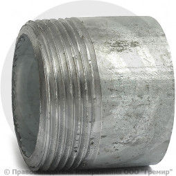Резьба стальная оцинкованная L=40мм Ду-40 (1 1/2") КАЗ