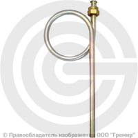 Отборное устройство для манометра прямое, сварка-штуцер, Py-25 Т 200 С°