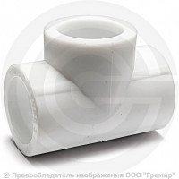 Тройник PP-R белый Дн 50 Pro Aqua