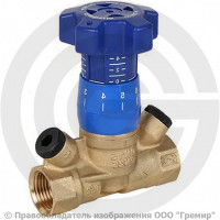 Клапан балансировочный ручной латунный муфтовый Ду-50 Ру-25 ВР (ВН) Kvs=15.06м3/ч BL.210 MVI