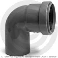 Отвод PP-H серый Дн 40 87гр б/нап в/к Ostendorf HT HTB Отвод PP-H серый Дн 40 87гр б/нап в/к Ostendorf HT HTB