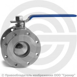 Кран нержавеющий AISI 304 (CF8) межфланцевый под привод Ду-125 (5") Ру-16 NK-BIFp125/4