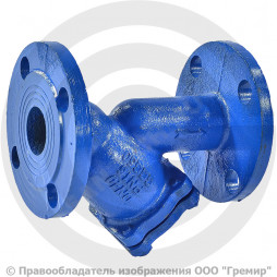 Фильтр магнитный сетчатый Y-образный чугунный фланцевый Ду-15 Ру-16 (Т<90°С) ФМФч Китай