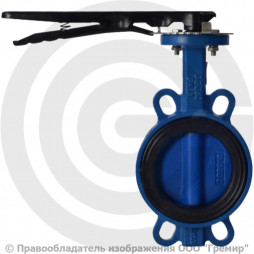 Затвор дисковый поворотный межфланцевый Ду-80 Ру-16 EPDM с чугунным диском Benarmo EURO