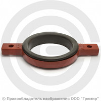 Кольцо опорное чугунное SML Ду-100 с гальванизированной резиной Китай Кольцо опорное чугунное SML Ду-100 с гальванизированной резиной Китай