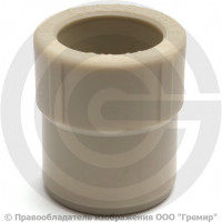 Муфта PP-R редукционная серая внутренняя-наружная пайка Дн 75-50 Pro Aqua