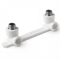 Планка PP-R монтажная белая НР (НАР) Дн 20-3/4" VALFEX