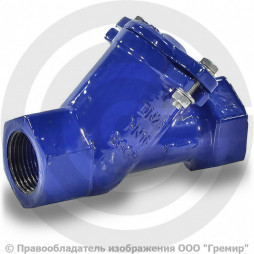 Клапан обратный шаровый чугунный муфтовый Ду-40 (1 1/2") Ру-16 ВР (ВН) (Т<70°С) шар сталь+NBR 401D Zetkama
