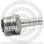 Штуцер под шланг "елочка" нержавеющий AISI 304 Ду 10-12мм (3/8"-12мм)