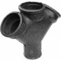 Крестовина чугунная канализационная косая Ду 100-100-100 45гр б/н одноплоскостная ГОСТ 6942-98 Крестовина чугунная канализационная косая Ду 100-100-100 45гр б/н одноплоскостная ГОСТ 6942-98