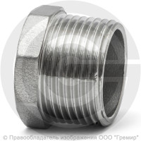 Заглушка нержавеющая AISI 304 6-ти гранная НР (НАР) Ду-32 (1 1/4") Заглушка нержавеющая AISI 304 6-ти гранная НР (НАР) Ду-32 (1 1/4")