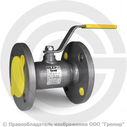 Кран стальной фланцевый Ду-40 Ру-40 L=165мм полнопроходной LD КШ.Ц.Ф. 040.040.П/П