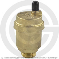 Воздухоотводчик автоматический латунный Ду-15 (1/2") Ру-10 НР (НАР) прямой Icma 700