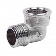 Уголок (угольник) латунный ВР-НР (ВН-НАР) Ду-15 (1/2") никель SantechSystems Уголок (угольник) латунный ВР-НР (ВН-НАР) Ду-15 (1/2") никель SantechSystems