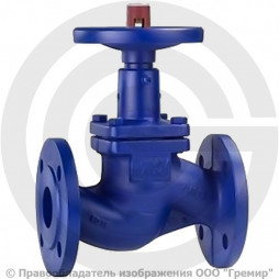 Клапан запорный стальной фланцевый Ду-50 Ру-40 (Т<425°С) 15с22нж ЧАЗ