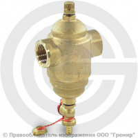 Дешламатор магнитный сетчатый Т-образный латунный Ду-50 (2") Ру-10 ВР (ВН) (Т<110°С) со сливным краном Giacomini Дешламатор магнитный сетчатый Т-образный латунный Ду-50 (2") Ру-10 ВР (ВН) (Т<110°С) со сливным краном Giacomini