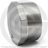 Заглушка нержавеющая AISI 304 6-ти гранная НР (НАР) Ду-50 (2")