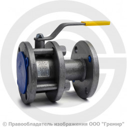 Кран стальной фланцевый Ду-32 Ру-16 L=140мм полнопроходной LD 11с67п КШ.Р.Ф. 032.016.П/П