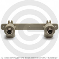 Планка PP-R монтажная серая НР (НАР) Дн 20-1/2" VALFEX