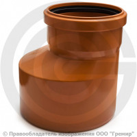 Переход НПВХ (ПВХ) коричневый Дн 200-160 б/нап в/к Ostendorf KGR