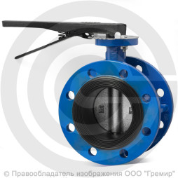 Затвор чугунный поворотный фланцевый Ду-250 Ру-10 из чугуна EPDM с чугунным диском ABRA BUV-FL226