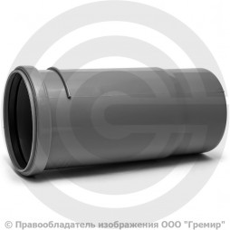 Патрубок PP-H компенсационный серый Дн 90 б/нап в/к HT HTL Ostendorf