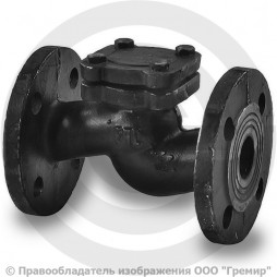 Клапан обратный подъемный чугунный фланцевый Ду-32 Ру-25 (Т<200°С) 16кч9нж