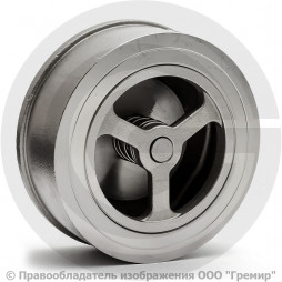 Клапан обратный осевой нержавеющий AISI 304 межфланцевый Ду-15 (1/2") Ру-40 (Т<250°С) NK-CSP15/4