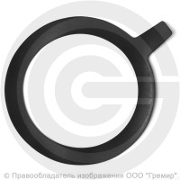 Прокладка фланцевая резиновая ТМКЩ Ду-200 Ру 10-16 (271х216х3) 3 мм с ушком исп.А ГОСТ 15180-86