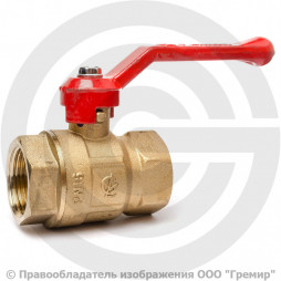 Кран латунный Ду-20 (3/4") Ру-16 ВР (ВН) муфтовый полнопроходной рычаг ГАЛЛОП Крепыш 320