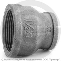 Муфта переходная чугунная ВР (ВН) Ду 40-25 (1 1/2"-1") Муфта переходная чугунная ВР (ВН) Ду 40-25 (1 1/2"-1")