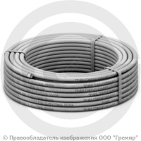 Труба гофрированная нержавеющая в белой оболочке SS304 20A Ру-15 отожженная бухта 30м STAHLMANN