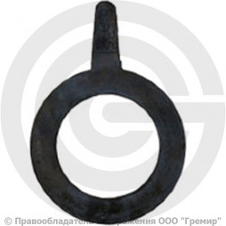 Прокладка фланцевая резиновая ТМКЩ Ду-400 Ру-10 (495х421х3) 3 мм с ушком исп.А ГОСТ 15180-86