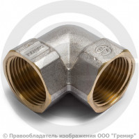 Уголок (угольник) латунный ВР (ВН) Ду-15 (1/2") никель Aquasfera Уголок (угольник) латунный ВР (ВН) Ду-15 (1/2") никель Aquasfera