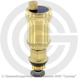 Воздухоотводчик автоматический латунный Ду-15 (1/2"-3/8") Ру-10 НР (НАР) прямой с отсечным клапаном SantechSystems