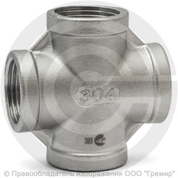 Крестовина нержавеющая AISI 304 Ду-15 (1/2")