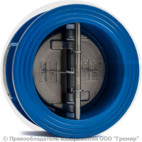 Клапан обратный двухстворчатый чугунный межфланцевый Ду-200 Ру-16 (Т<110°С) ств нерж CB3449 Tecofi