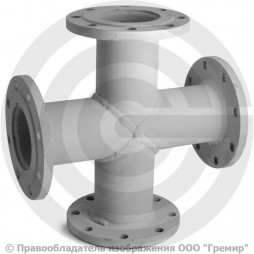 Крест фланцевый КФ стальной Ду 250-200