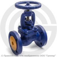 Клапан запорный чугунный фланцевый Ду-40 Ру-16 (Т<300°С) сальниковый KV16 Гранвент Клапан запорный чугунный фланцевый Ду-40 Ру-16 (Т<300°С) сальниковый KV16 Гранвент