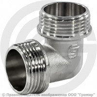 Уголок (угольник) латунный реборда НР (НАР) Ду-20 (3/4") никель SantechSystems Уголок (угольник) латунный реборда НР (НАР) Ду-20 (3/4") никель SantechSystems