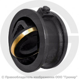 Клапан обратный поворотный чугунный межфланцевый Ду-50 Ру-16 (Т<225°С) 19ч21бр Мегастрой