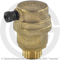 Воздухоотводчик автоматический латунный Ду-10 (3/8") Ру-10 НР (НАР) прямой OR 500