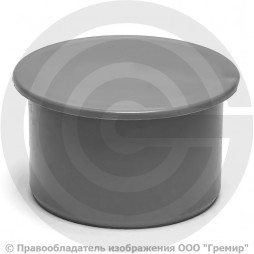 Заглушка PP-H серая Дн 75 б/нап Ostendorf HT HTM