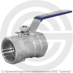 Кран нержавеющий AISI 304 (CF8) Ду-15 (1/2") Ру-64 ВР (ВН) муфтовый NK-BMG15/4