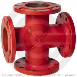 Крест фланцевый КФ стальной Ду 350-125 Ру-16 КЗСД