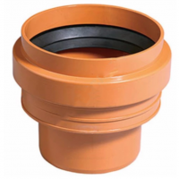 Переход НПВХ (ПВХ) коричневый Дн 110 б/нап на гладкий конец керамической трубы Ostendorf KGUS Переход НПВХ (ПВХ) коричневый Дн 110 б/нап на гладкий конец керамической трубы Ostendorf KGUS