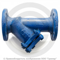 Фильтр магнитный сетчатый Y-образный чугунный фланцевый Ду-65 Ру-16 (Т<150°С) Мегастрой ФМФ