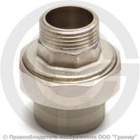 Переход PP-R серый НР (НАР) Дн 20-1/2" Wavin Ekoplastik