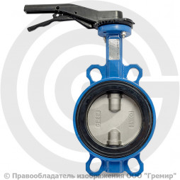 Затвор дисковый поворотный межфланцевый Ду-250 Ру-16 EPDM с нержавеющим диском Tecofi VPI4449-02EP